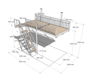 Loft bed customize /ceilling loft bed customize