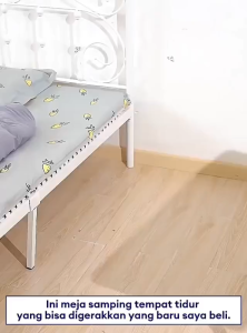 Meja Laptop Meja LIpat Adjustable Meja Samping Tempat Tidur Multifungsi Meja Dorong