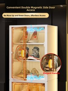 Plastic Wall-Mounted Shoe Storage Box Multi-Layer Home Entrance Space-Saving Shoe Cabinet Compact Organizer for Household Use