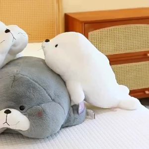 Đồ chơi nhồi bông hải cẩu sốt mè búp bê mô phỏng gối ôm hải cẩu búp bê sáng tạo quà sinh nhật trẻ em