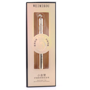 Weimikou Fine Tip Waterproof Eyeliner Pen Womens Long-lasting Smudge-proof Easy-to-use Cosmetic Tool for Beginners Gold Tube