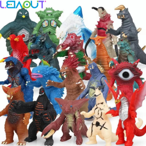 Leiao【🔥Best Choice 🔥】Mainan ultraman Ultraman Kaiju Figure Small Size Soft Rubber Ultraman Kaiju Monster ultraman Figures with Movable Joints Arch Belial Five King Golza