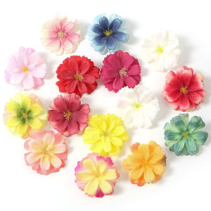 20/50PCS Artificial Hydrangea Flower Heads Flower Wall Wedding Party Home Decoration Silk Fake Daisy Flowers DIY Wreath Headdress Gift Decor Craft Simulation Flowers