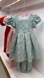 Summer Flower Girls Wedding Pageant Party Dress Floral Princess Formal Prom Gown Kid Teens Pink Red Green clothes Elegant Dresses for 3 4 5 6 7 8 9 10 11 12 Years Old