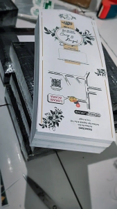 |100 Pcs | Undangan  Pernikahan Semi Amlop |  Undangan Terkini | Elegan & Murah |