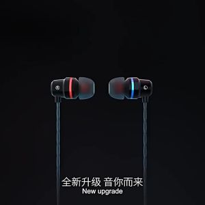 (Pengiriman cepat dikirim dari Jakarta)Gaming Earphone In Ear Headphones Wired Earbuds Sport Noise Cancelling Stereo Headset with Microphone Dual Driver Super Bass