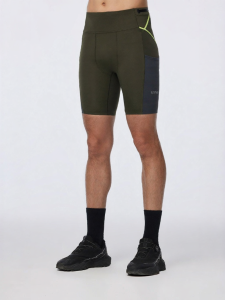 SURPINE | High Elastic Compression Support Tight Shorts for Running and Cycling