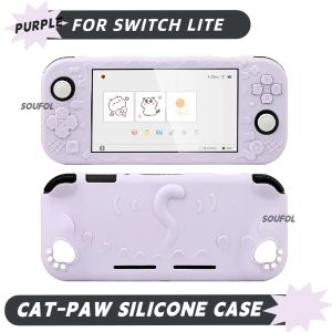for NS Switch Lite Silicone Case Shock Proof TPU Protective Cover Shell Ergonomic Grip For Switch Lite Skin Shell Accessories