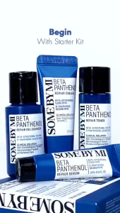 SOME BY MI Beta Panthenol Starter Kit | Gel Cleanser | Serum | Toner | Cream