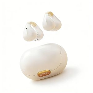 Wireless Open Ear Clip Headphones Space Capsule Styling with Digital Display Sports Earphones Suitable for Daily Outdoor