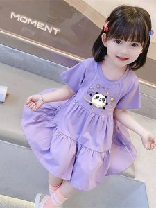 Váy Cotton Nguyên Chất Cho Bé Gái Mùa Hè Phong Cách Mới Váy Công Chúa Hoạt Hình Váy Trẻ Em Váy Tiên Váy Trẻ Em Thường Ngày