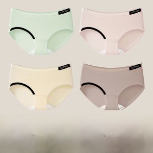 Miiow | Pure Cotton Womens Underwear Breathable Antibacterial Triangle Shorts Seamless Comfortable Innerwear For Active Women