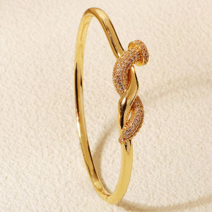 Golden Snake Nail Womens Bracelets European and American Stainless Steel Fashion Bangle Daily Jewelry Bracelet