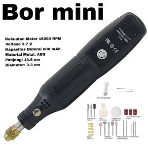 Bor Mini 3.7Volt DC Speed 16000 Rpm 0.5-1.5mm