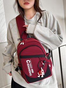 Large Capacity Sports Style Crossbody Bag for Men And Women Trendy Backpack Casual Riding Bag Fashionable Single Shoulder Bag