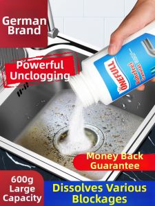 ONEFULL | Powerful Drain Unclogger Solvent Dissolves Grease Blocks Kitchen Pipes