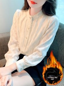 DAIXIANGFEIZI | Áo Sơ Mi Dài Tay Chống Lạnh Có Ren