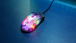 เมาส์ HXSJ X400 เมาส์เกมมิ่ง เมาส์มีสาย เมาส์แสงไฟ RGB และเมาส์ความแม่นยำสูง เป็นเมาส์โปร่งแสง #Mobuying