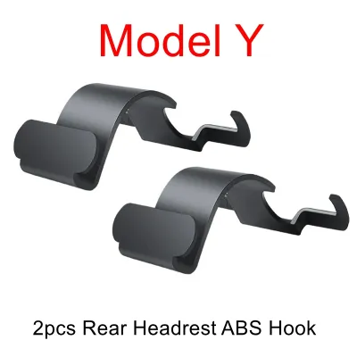 2pcs Rear Headrest Hook for Tesla Model Y Juniper Organizer Center Console Head Rest Storage Accessories Umbrella Trunk Hanger