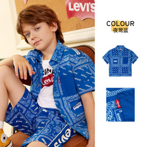Levis Boys Summer Short Sleeve Shirt Cool Feeling Lightweight Casual Fashion Childrens Clothing Nylon And Spandex Blend