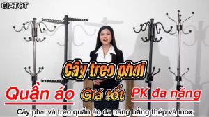 Cây treo quần áo inox đôi thiết kế thông minh đa năng chịu tải đến 35kg GT181