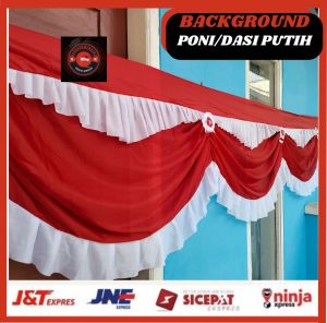 BENDERA GELOMBANG GARUDA DAN ABUTAI MERAH PUTIH