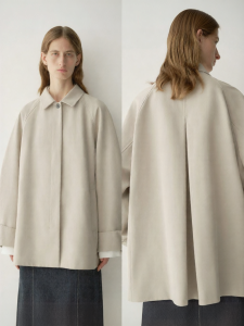INSIS FEMME | Cotton Literary Silhouette Raglan Sleeve Three-piece Trench Coat