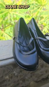 New Girls black shoes childrens black shoes Rubber Black Shoes Formal And Fashion Shoes student shoes 075523