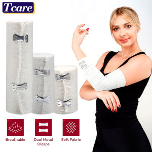 Elastic Bandage Wrap Stretch Compression Bandage Stretches Up To 450cm | Ideal for Medical Sports Sprains Calf Ankle & Foot