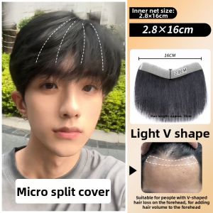 JIANGFASHIJIA | Invisible Forehead M-Shaped Hairpiece for Men