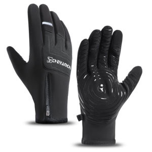 GTUBIKE Mens Winter Cycling Gloves - Warm Comfortable Cold Weather Water-Resistant Sensitive Touch Screen Non-Slip Grip
