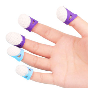 BC Silicone Thimble Finger Protector Sewing Needlework Craft Embroidery Anti-slip Ring Finger Cover DIY Sewing Accessories
