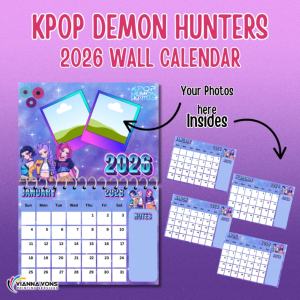 KPOP Demon Hunters Wall Calendar 2026 Calendar