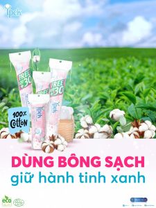Combo 4 bông tẩy trang ipek Thổ Nhĩ Kỳ Chính Hãng 150 miếng (120+30)