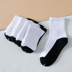BEIYUEYIXUAN | Anti-Odor Cotton Antibacterial Medium Tube Socks for Children