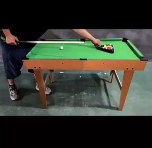 Portable Mini Tabletop Pool Set Billard Game Includes Game Balls Sticks Chalk Brush and Triangle Snooker Tables Indoor Home Game