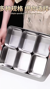 Small container dessert with lid seasoning box sauce box multi-compartment commercial display stand storage box