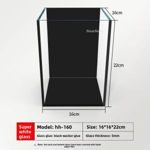 Sunsun | Mini White Glass Desktop Aquarium with Complete Scenery