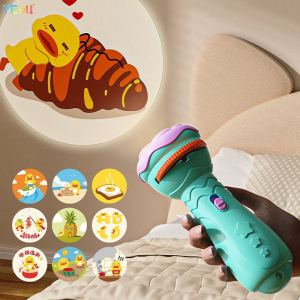 TEMI Images Education Projection Flashlight Childrens Soothing Lamp Dinosaur Animal Pattern Bedtime Story For Children Cool lighting flash microphones