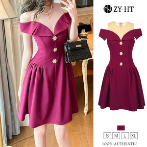 HT EraVogue เดรสผู้หญิง เดรสผ่านแดง เดรสปาดไหล่ เดรสทรงงาน ชุดราตรี เดรสไฮโซ เดรสออกงาน เดรสไปงานแต่ง เดรสเซ็กซี่ เดรสฝรั่งเศส