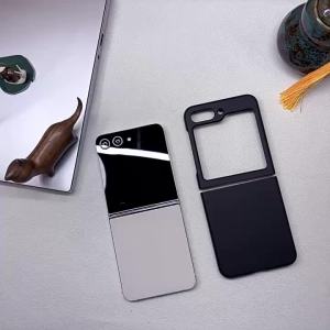 szhaiyu | Phone Case for Samsung Z Flip 8 7 FE 6 5 4 3 Flip7 Flip6 Flip5 Flip8 5G Protective Cover Slim Thin Candy Cute Skin Feel