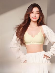 Ubras Diamond Mesh Little Petal Bra Thin Soft Support Invisible Youthful Womens Underwear Comfortable Breathable Seamless