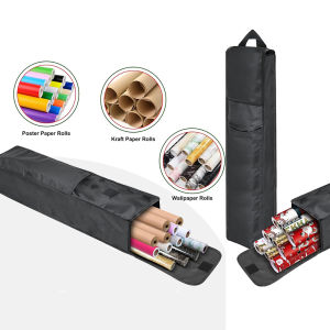 Waterproof Gift Wraping Paper Storage Bag Christmas Gift Storage Bag Portable Dustproof Wrapping Storage Organizer with Handles