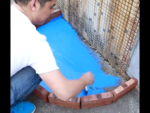 Polyurethane Waterproof Coating 5kg PU Waterproof Coating 1H Quick Film Formation Not Easy to Fall Off No Peeling Heavy Rain Outdoors Still Intact Inside