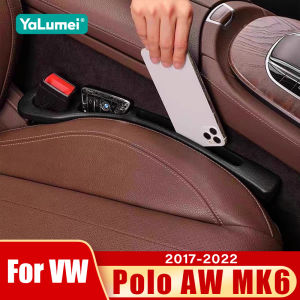 For Volkswagen VW Polo AW AW1 MK6 2017 2018 2019 2020 2021 2022 Car Seat Leak Proof Strips Gap Side Seam Storage Accessories