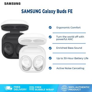 Samsung Galaxy Buds Fe Earbuds Bluetooth tanpa wayar bateri fon telinga dalam telinga fon kepala alat dengar dengan mikrofon