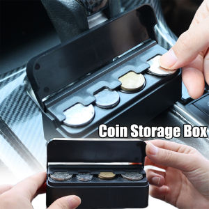 Car Storage Coins Purse Savings Box For Euro Coin Bank Coin Holder Case Plastic Wallet Holders Safe Money Boxes Cash Organizer