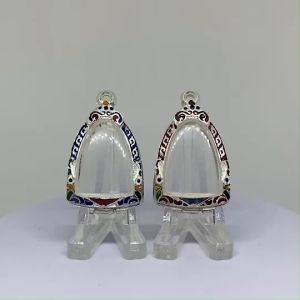 T556 กรอบพระ ตลับพระลงยา ลอยองค์ หรือพิมพ์ใกล้เคียง ขนาดวงใน 2.4*3.4 ซม. ขนาดที่ใส่สวย 2.1*3.0 ซม. หรือขนาดพระใกล้เคียง