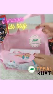 Tas ultah mixue (10pcs) souvenir es krim ice cream salju souvenir goodie bag ulang tahun mixue terlaris tebal murah