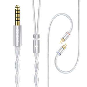 KBEAR Glint 5N OFC Silver-Plated Upgrade Cable Litz Structure Connector Earphone Wire for KB02 KS1 DC01 DC02